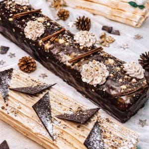 Kapučīno pagalīte “Bûche De Noël”